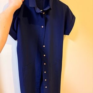 Women’s Navy Blue Midi-length Dress